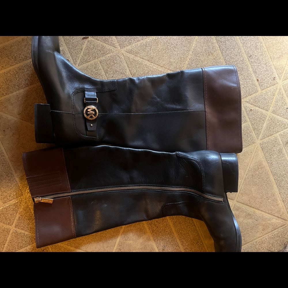 Michael Kors leather riding boots